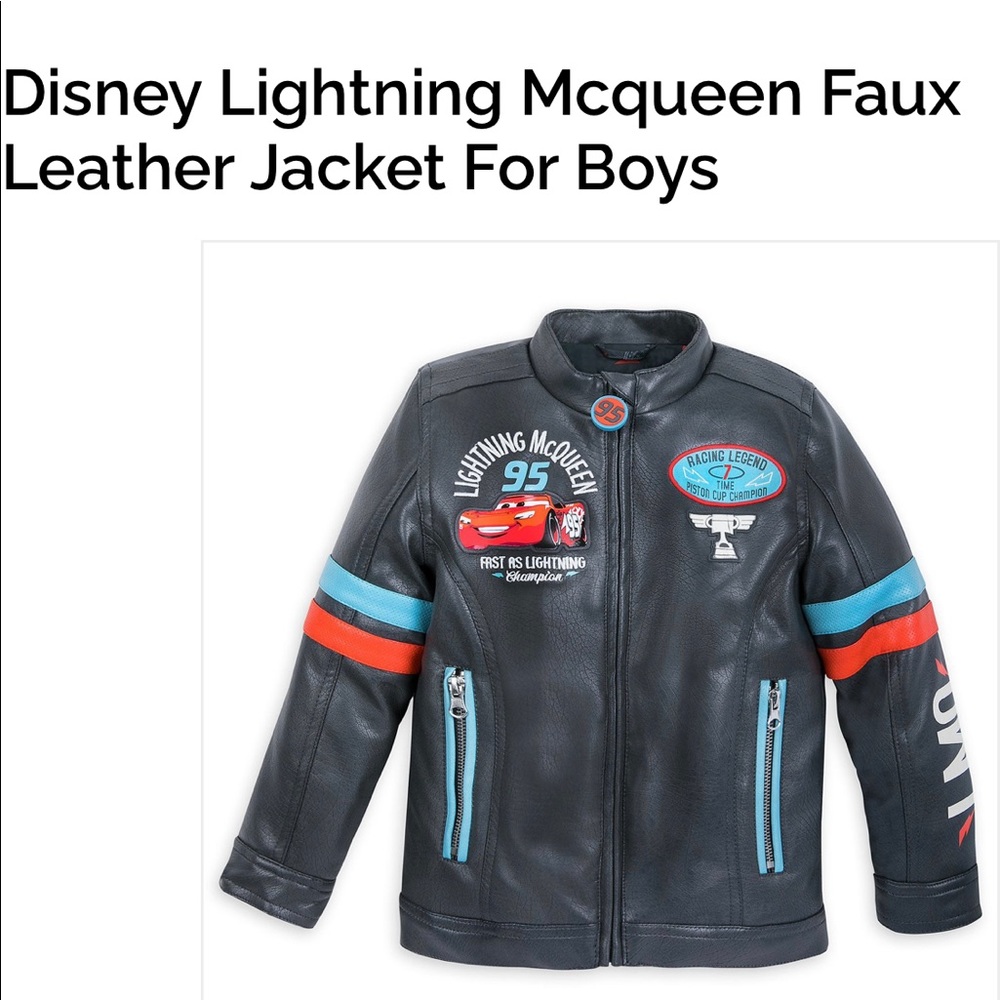 Disney Lightning McQueen Racing Jacket Size 3